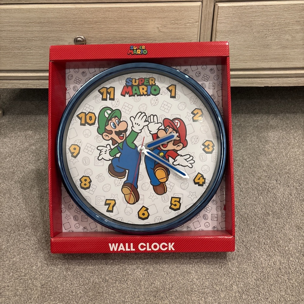 Super Mario Bros Wall Clock